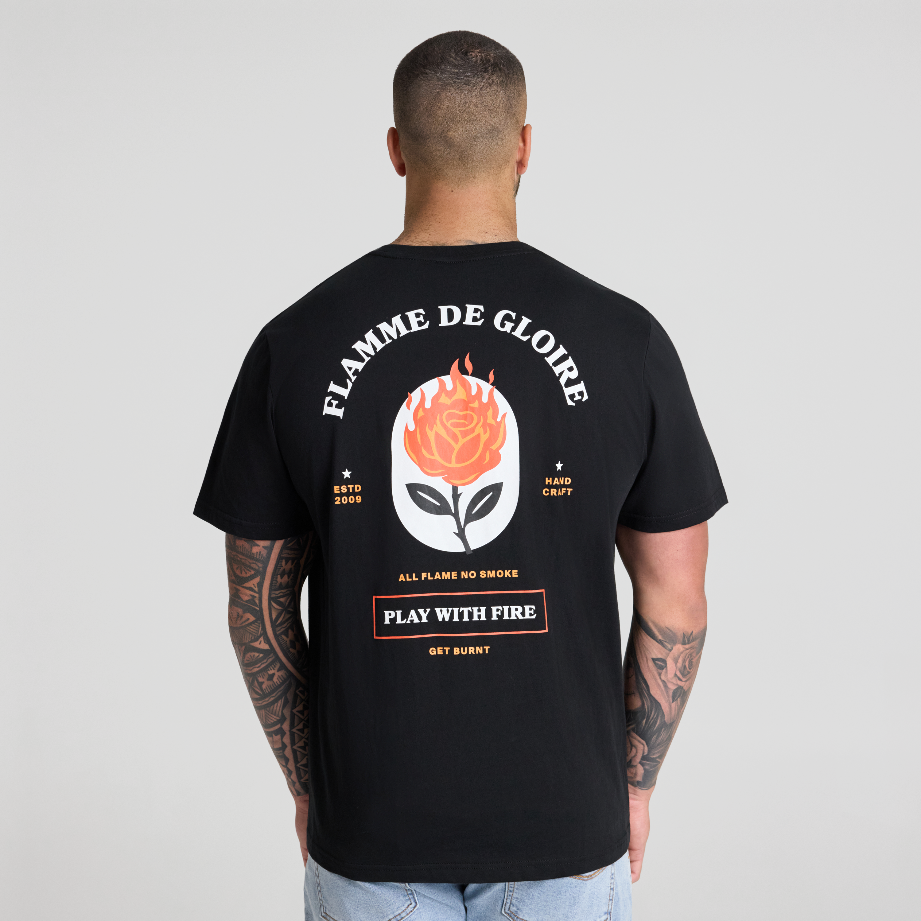Flames Print Tee