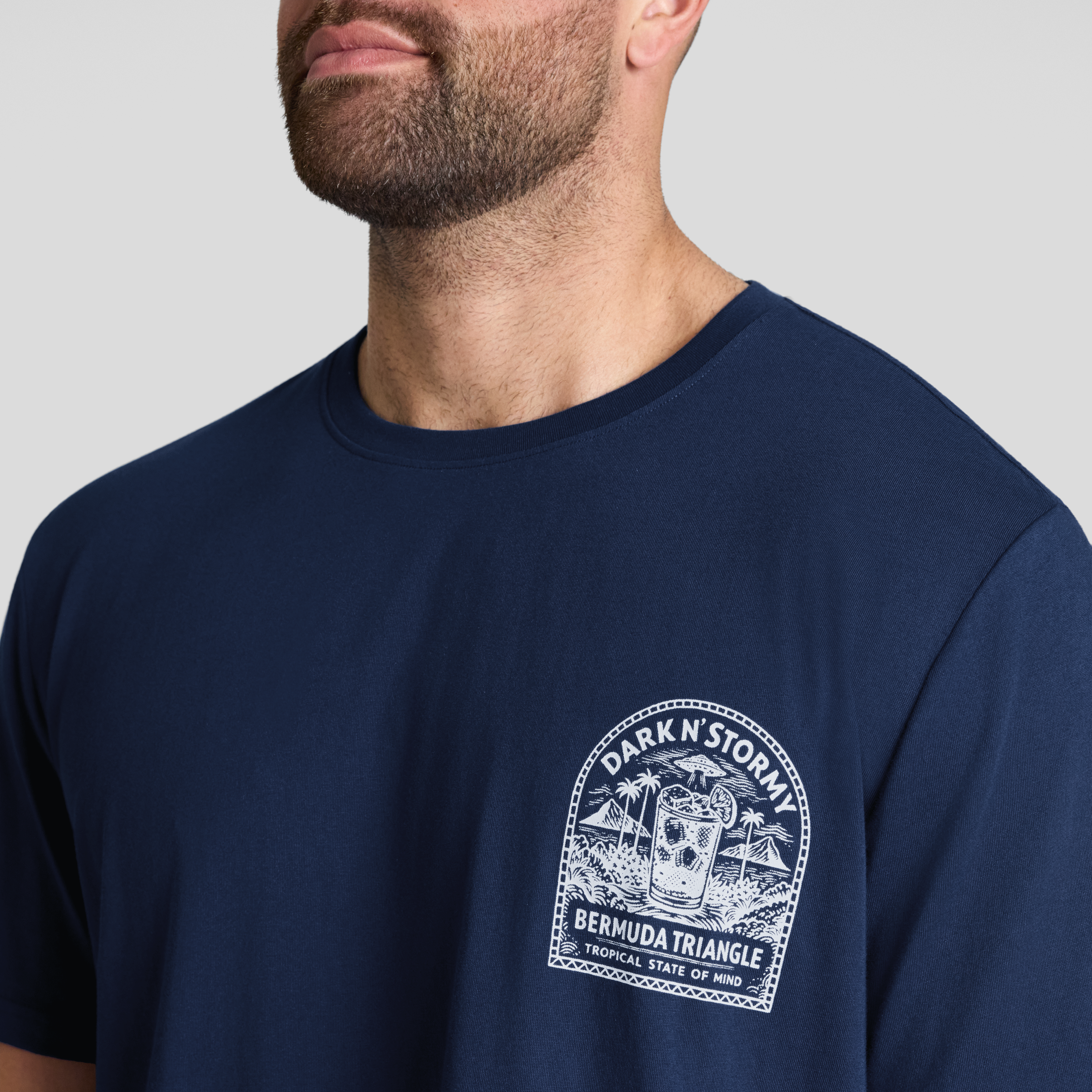 Ink Navy Stormy Print Tee