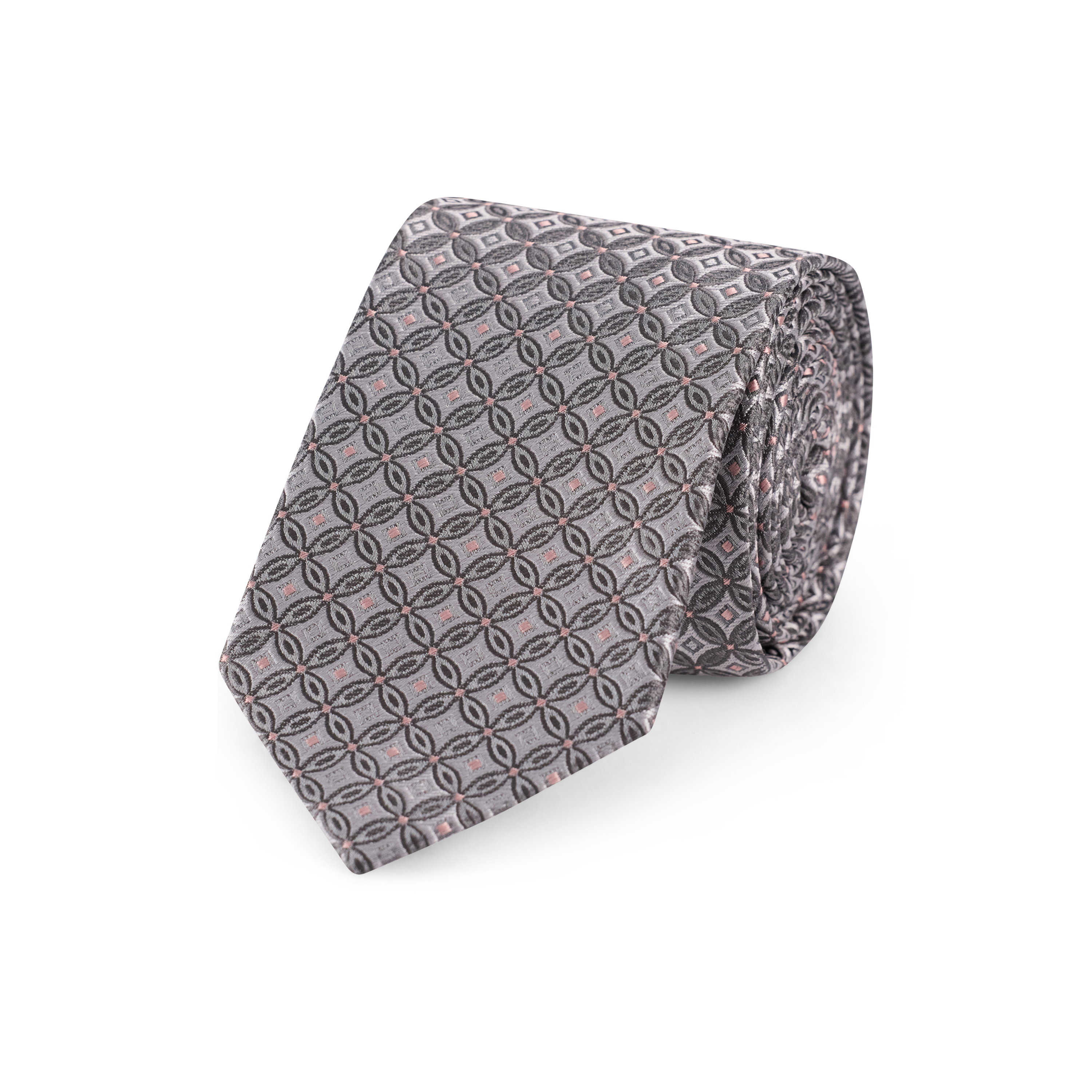Spot Geo Jacquard Tie