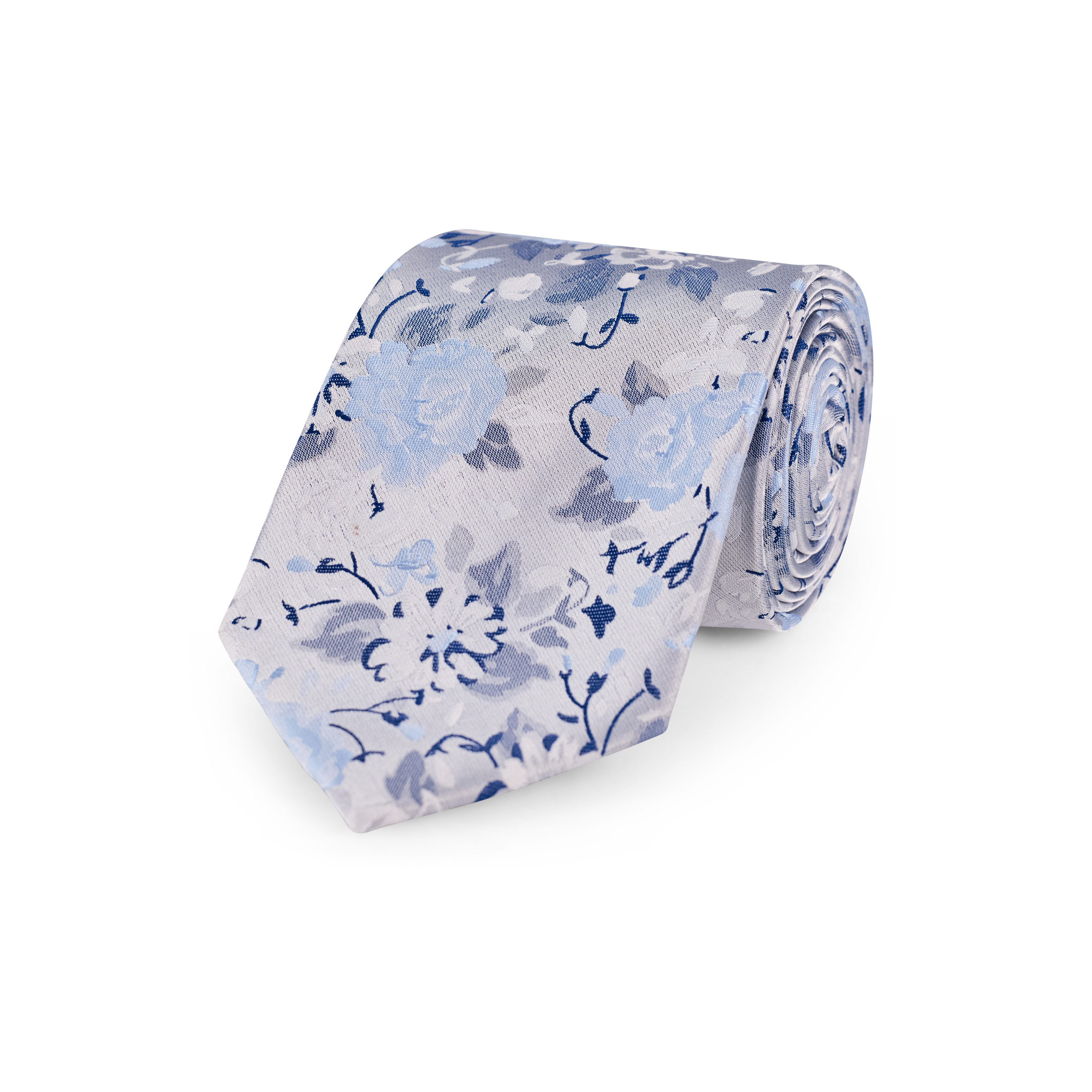 Floral Jacquard Wide Tie