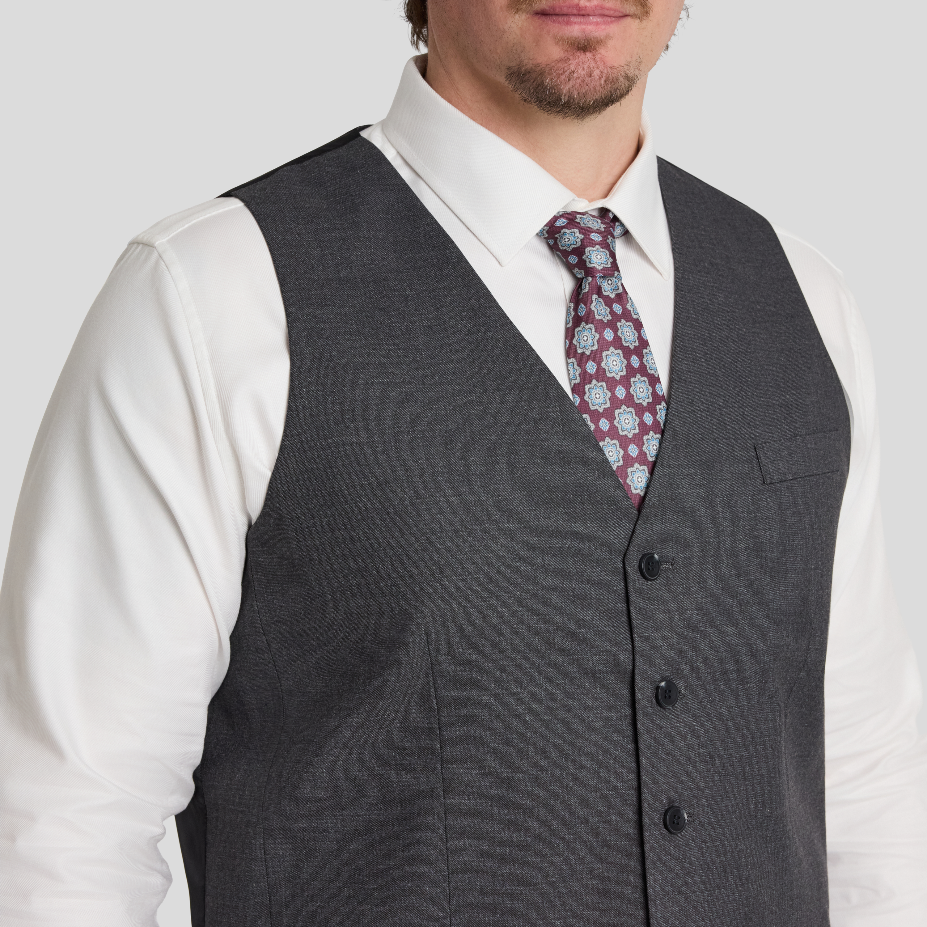 Charcoal Morrison Stretch Waistcoat