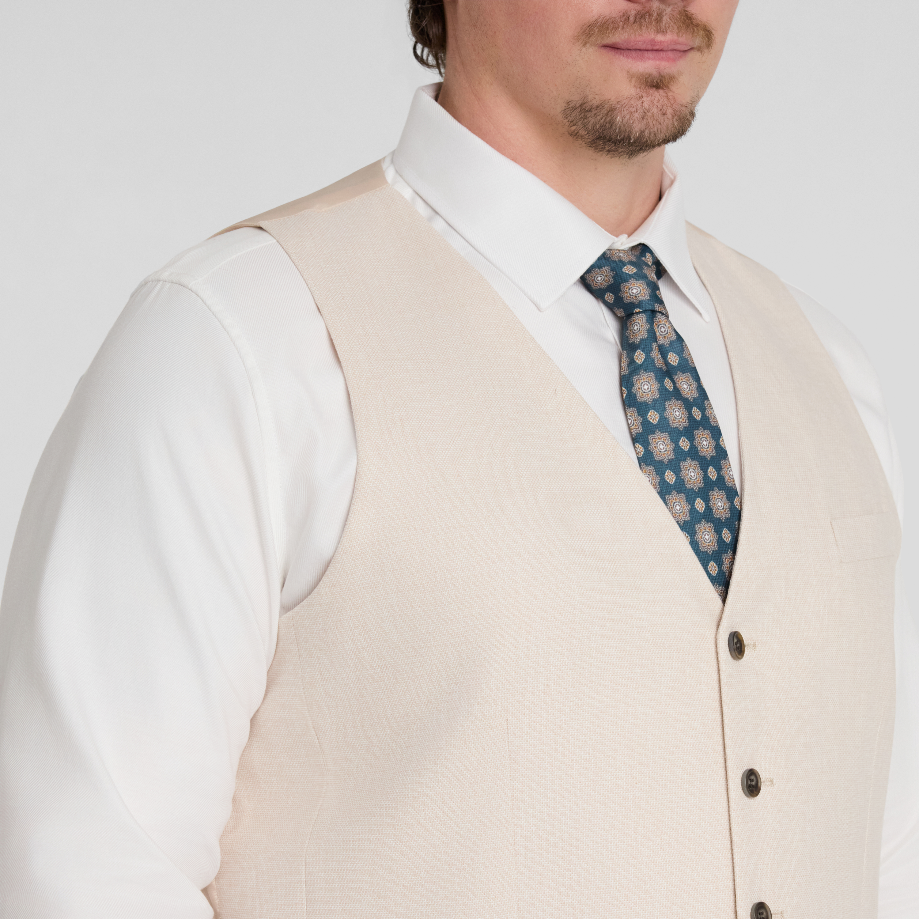 Sand Hugo Linen Blend Waistcoat