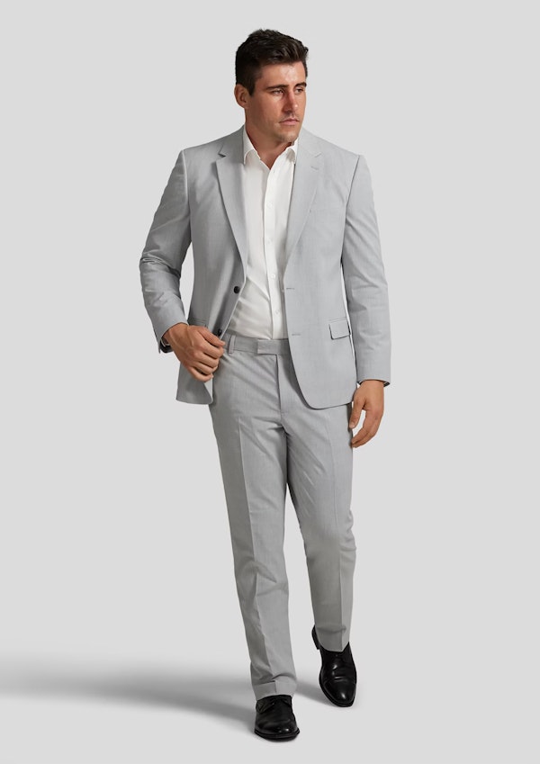 SILVER TANNER STRETCH SUIT